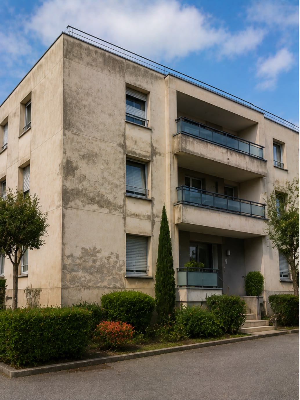 Avant isolation thermique extérieure ITE à Mâcon